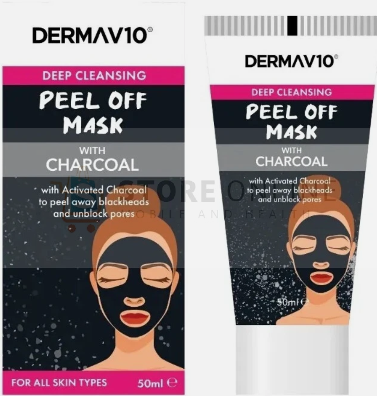 Charcoal Mask To Peel Off Blackheads And Unblock Pores With Activated Charcoal.