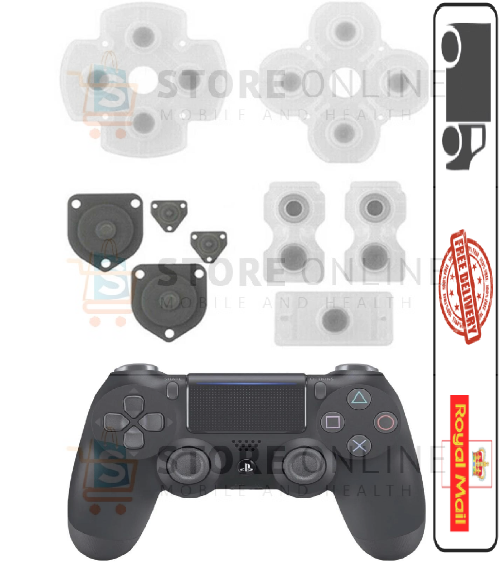 PlayStation 4 PS4 Dual shock Controller Rubber Conductive Button Pads Silicone