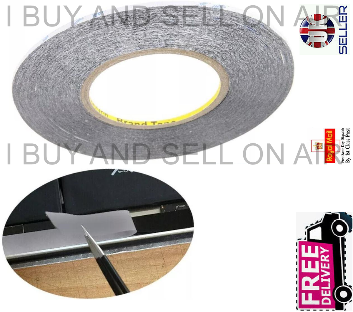 3M 4mm x 50m Double Sided Adhesive Tape for Electronic Repairs