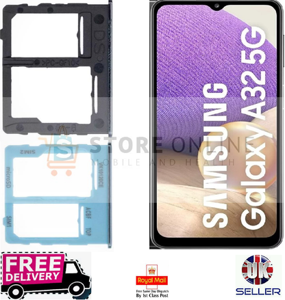 For Samsung Galaxy A32 5G A326B Replacement Dual Sim Card Tray