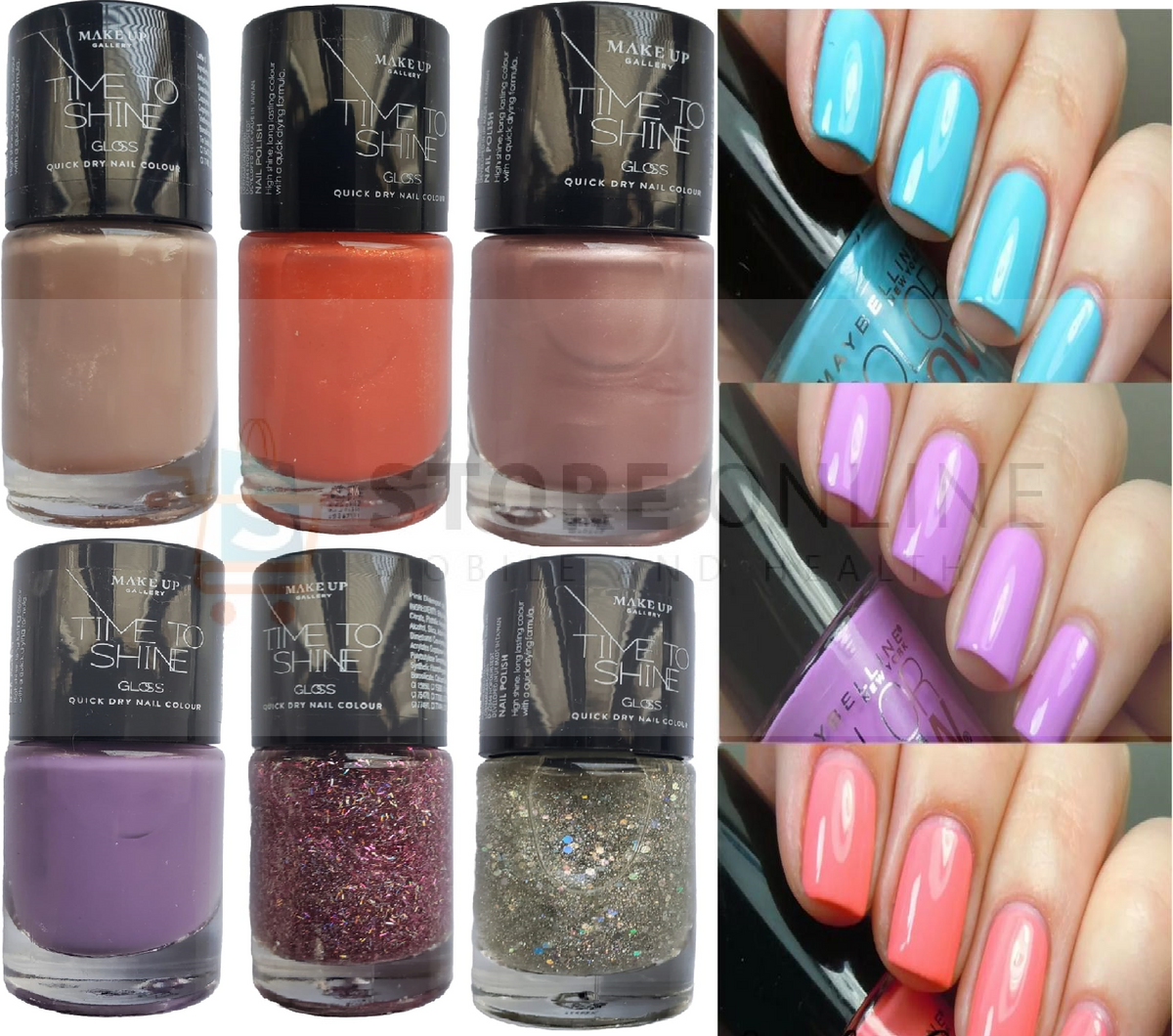Nail Color Nail Polish Nail Paint Quick Dry Make Up Gallery Time To Shine 10ml